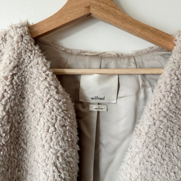 Aritzia Wilfred Teddy Bear Shearling Coat (S) - Picture 2 of 2